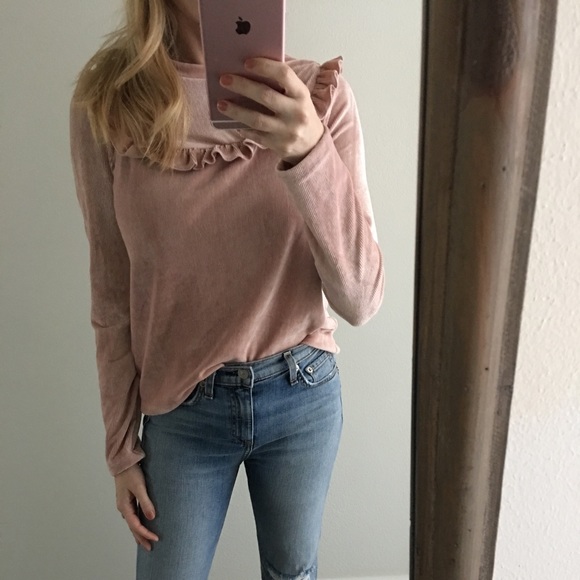 Pink Ruffle Shirt Small - Picture 3 of 3